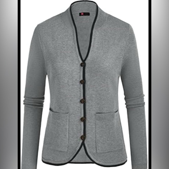 KANCY KOLE Womens Long Sleeve Button Down Cardigan Soft Knit Sweater - Picture 4 of 10